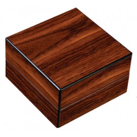 High Gloss Walnut Folding Ashtray Set w/ Accessories