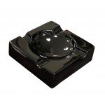 4 Cigar Large Ceramic Ashtray (Gloss Black)