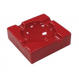 4 Cigar Large Ceramic Ashtray (Gloss Red)