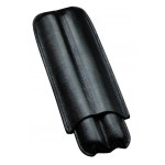 2 Cigar Leather Case (Black)