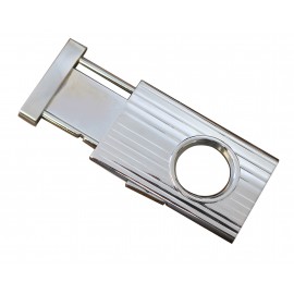 Silver Retractable & Lock Action Cigar Cutter