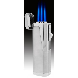 Silver Typhoon Triple Flame Torch Lighter