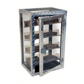 Diamond Plate 250 Count Industrial Style Display Humidor