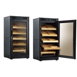 Redford Lite Electric Humidor Cabinet - Black Oak