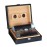 Alligator 25 Ct. Black Leather Gift Set Humidor