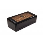 Baldwin 150 Ct. High Lacquer Jet Black Humidor