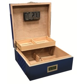 Hampton 200 Ct. Lacquer Blue Humidor