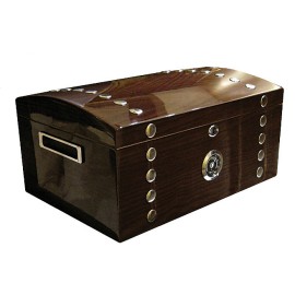 Montgomery Arch Top Lacquer Studded Cigar Chest Humidor