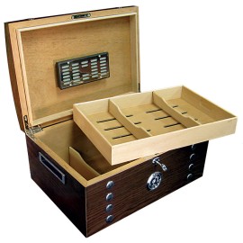 Montgomery Arch Top Lacquer Studded Cigar Chest Humidor