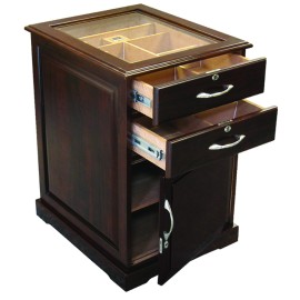 Santiago 700 Ct. Walnut End Table Humidor