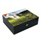 9-Iron 75 Ct. 3D Golf Scene Humidor