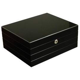 Onyx 50 Ct. High Gloss Black Humidor 