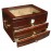 Regent 75 Ct. Dark Mahogany Glass Top Humidor