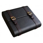 Augustus 20 Ct Black Leather Traveler