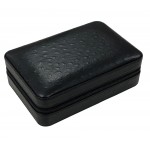 Manhattan 4-8 Ct. Black Travel Cigar Humidor