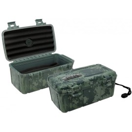 Cigar Safe 15 Ct. Camouflage Plastic Travel Humidor 