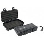 Cigar Safe 5 Ct. Black Plastic Travel Humidor