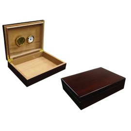 Bellevue Dark Walnut Lacquer Cigar Humidor