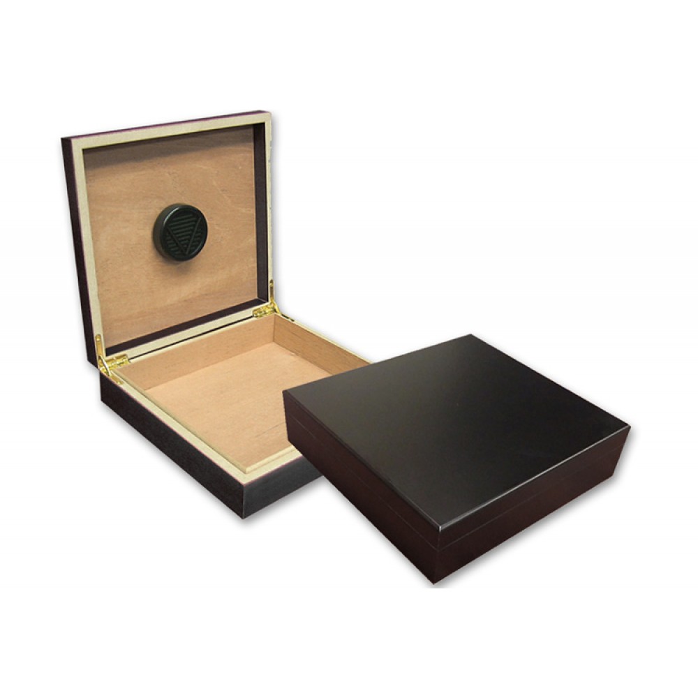 Chateau 20 Count Black Cigar Humidor