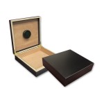 Chateau 20 Count Black Cigar Humidor