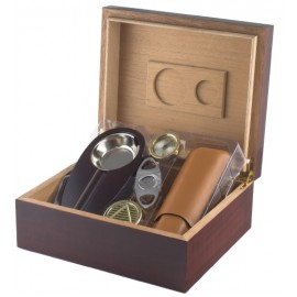 Cherry Finish Humidor Gift Set 21-8130 CH