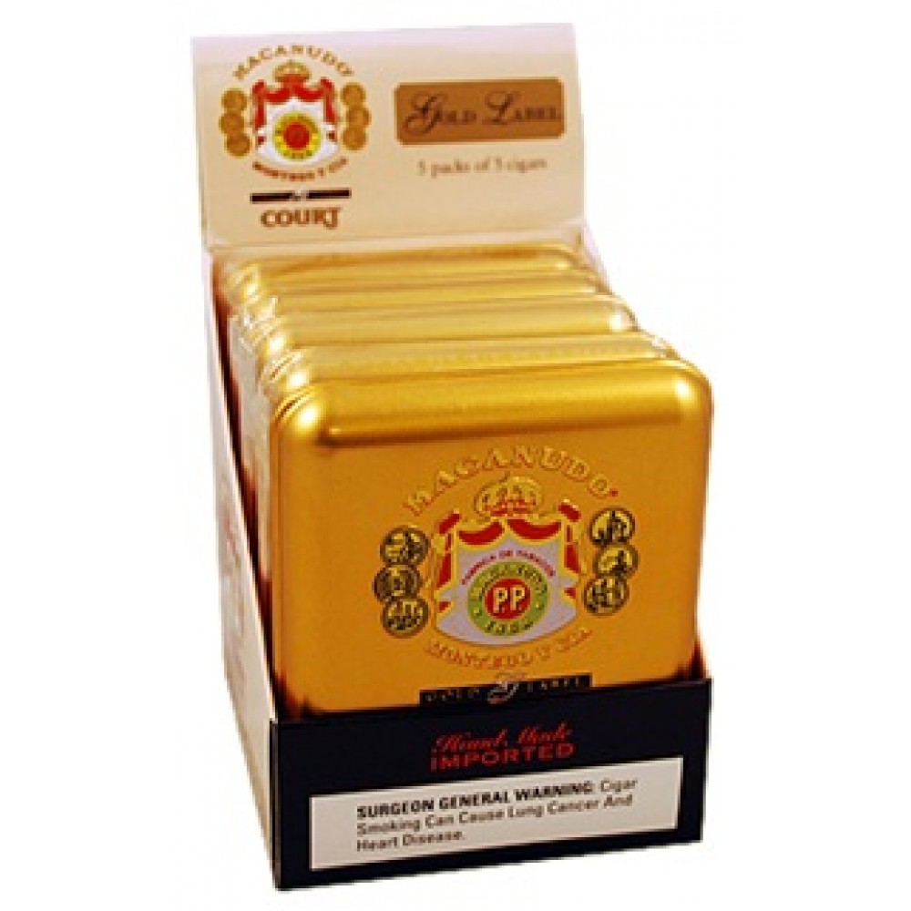 Macanudo Gold Label Court 5 Tins of 5